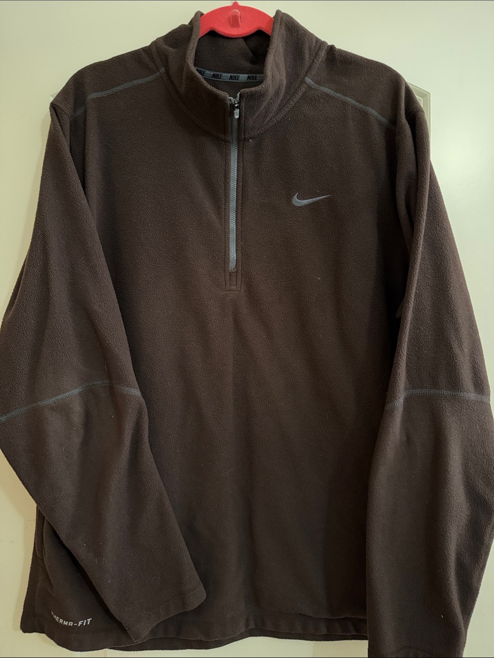 Nike Brown Half-Zip Therma-FIT Pullover